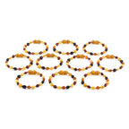 BALTIC AMBER BABY TEETHING BRACELETS LOT OF 10pcs - OLIVE. XO54M
