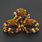 BALTIC AMBER BABY TEETHING BRACELETS LOT OF 10pcs - OLIVE. XO54M