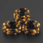 BALTIC AMBER BABY TEETHING BRACELETS LOT OF 10pcs - OLIVE. XO54M2
