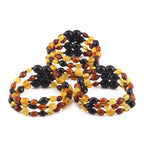 BALTIC AMBER BABY TEETHING BRACELETS LOT OF 10pcs - OLIVE. XO54M2