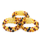 BALTIC AMBER JUNIOR BRACELETS LOT OF 10pcs - OLIVE. XO54M1