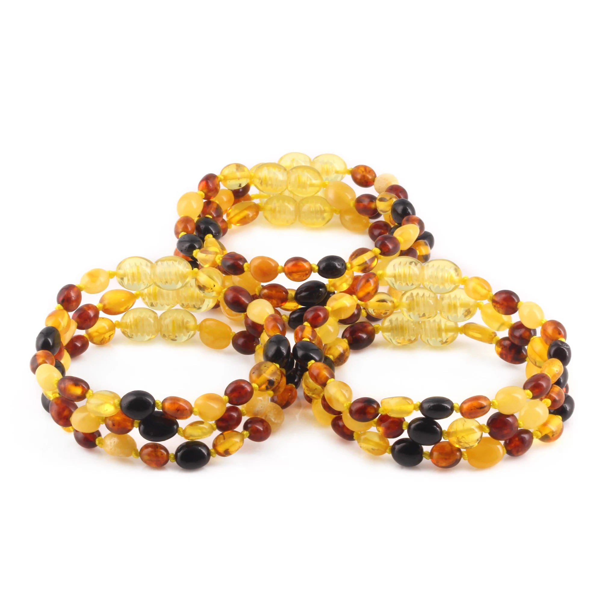 BALTIC AMBER JUNIOR BRACELETS LOT OF 10pcs - OLIVE. XO54M1