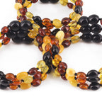 BALTIC AMBER BABY TEETHING BRACELETS LOT OF 10pcs - OLIVE. XO54M2