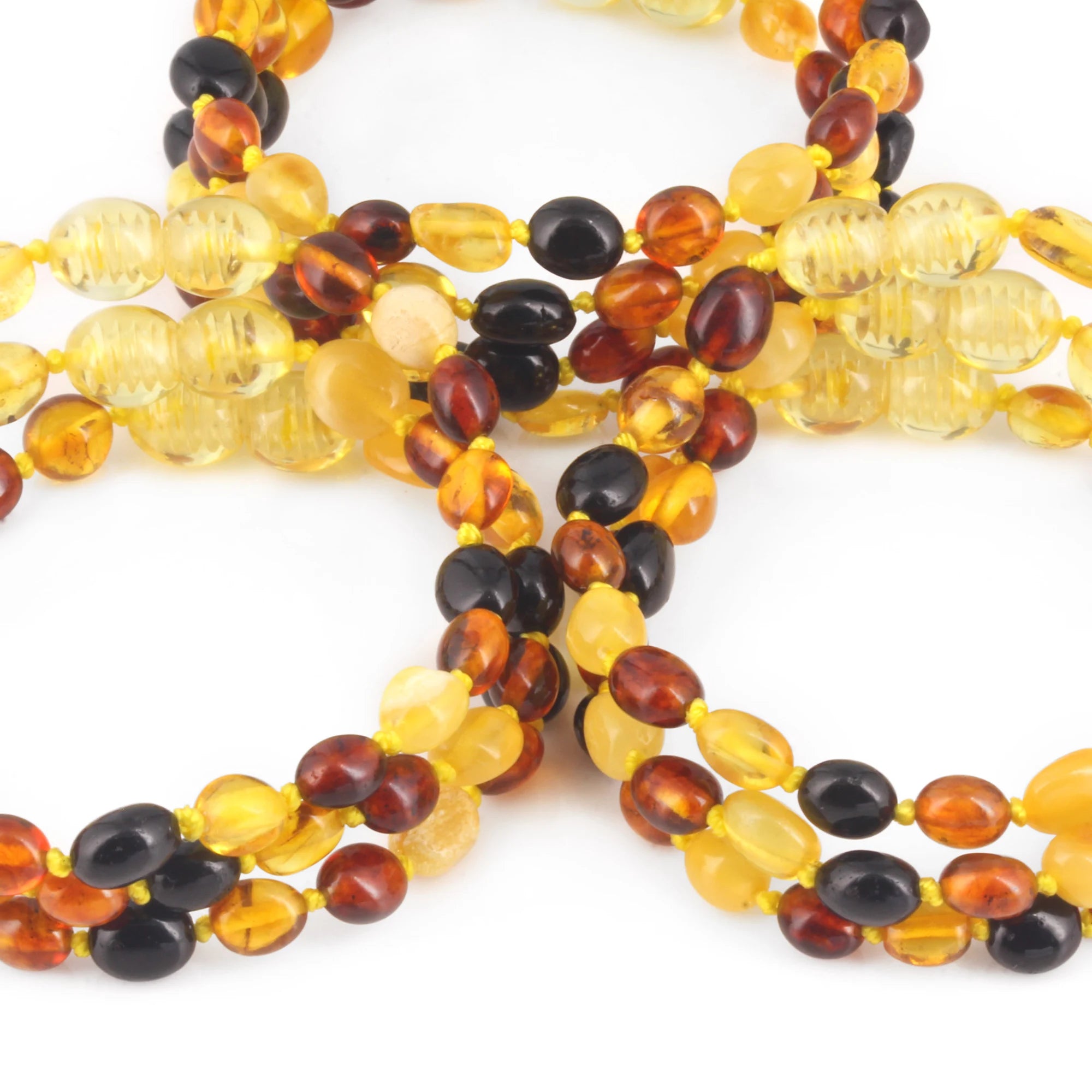 BALTIC AMBER JUNIOR BRACELETS LOT OF 10pcs - OLIVE. XO54M1