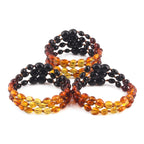 BALTIC AMBER JUNIOR BRACELETS LOT OF 10pcs - OLIVE. XO54R2
