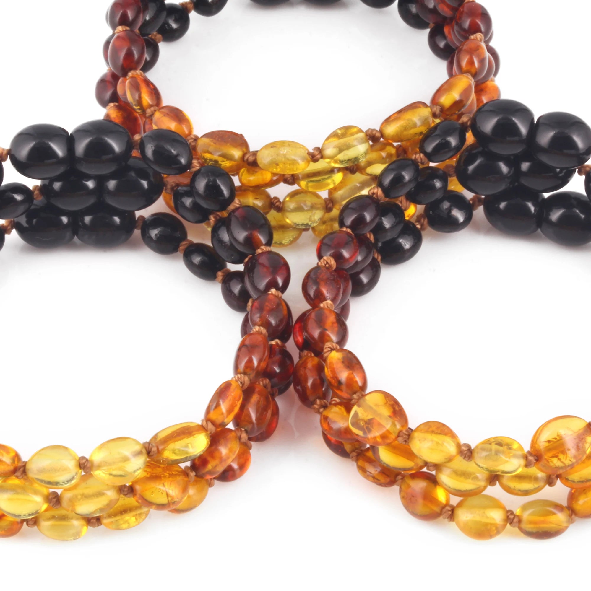 BALTIC AMBER JUNIOR BRACELETS LOT OF 10pcs - OLIVE. XO54R2