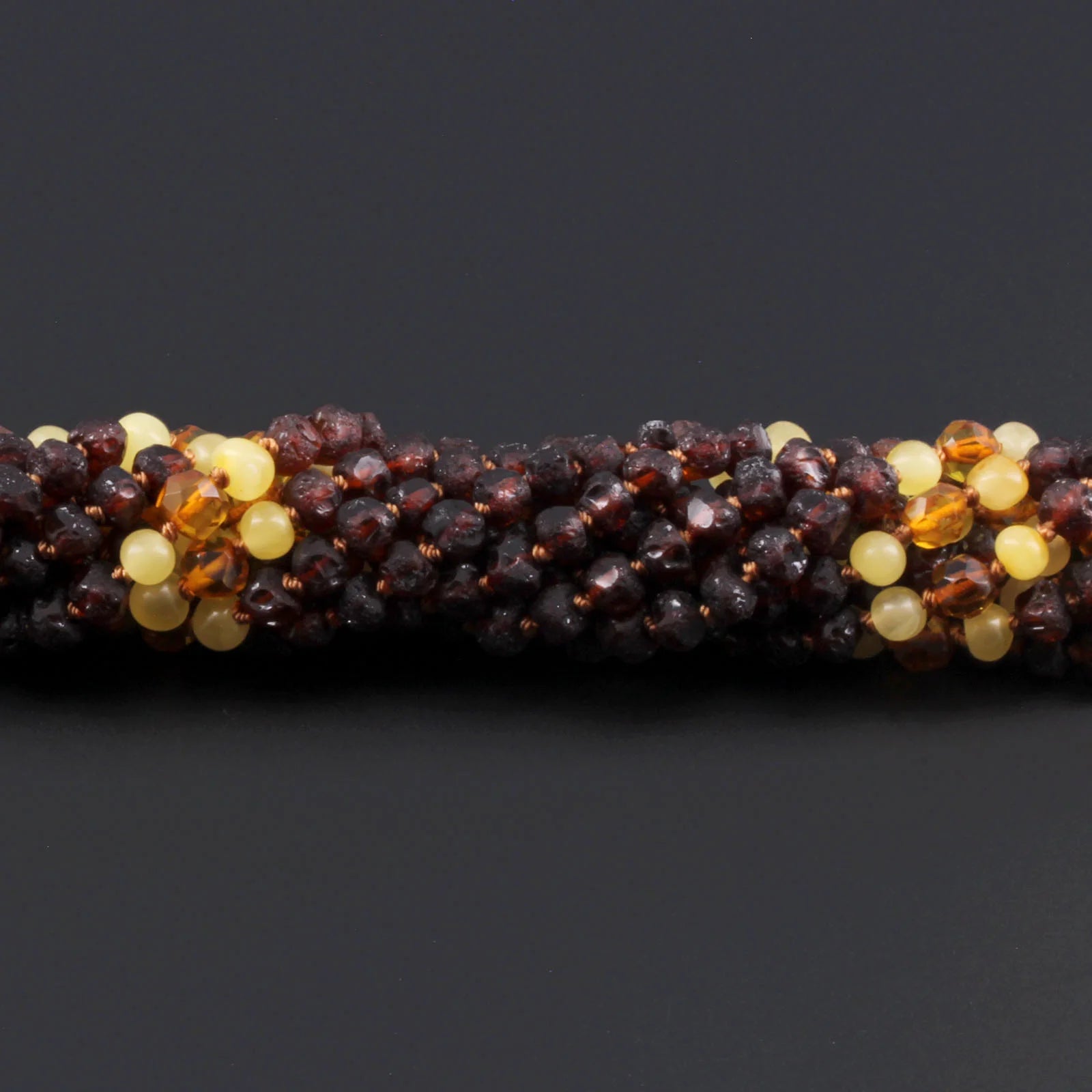 Baltic Amber Baby Teething Necklace Baroque Cognac Rough Finish - Wholesale Lot of 10pcs - 32cm / 12.6in - BE207