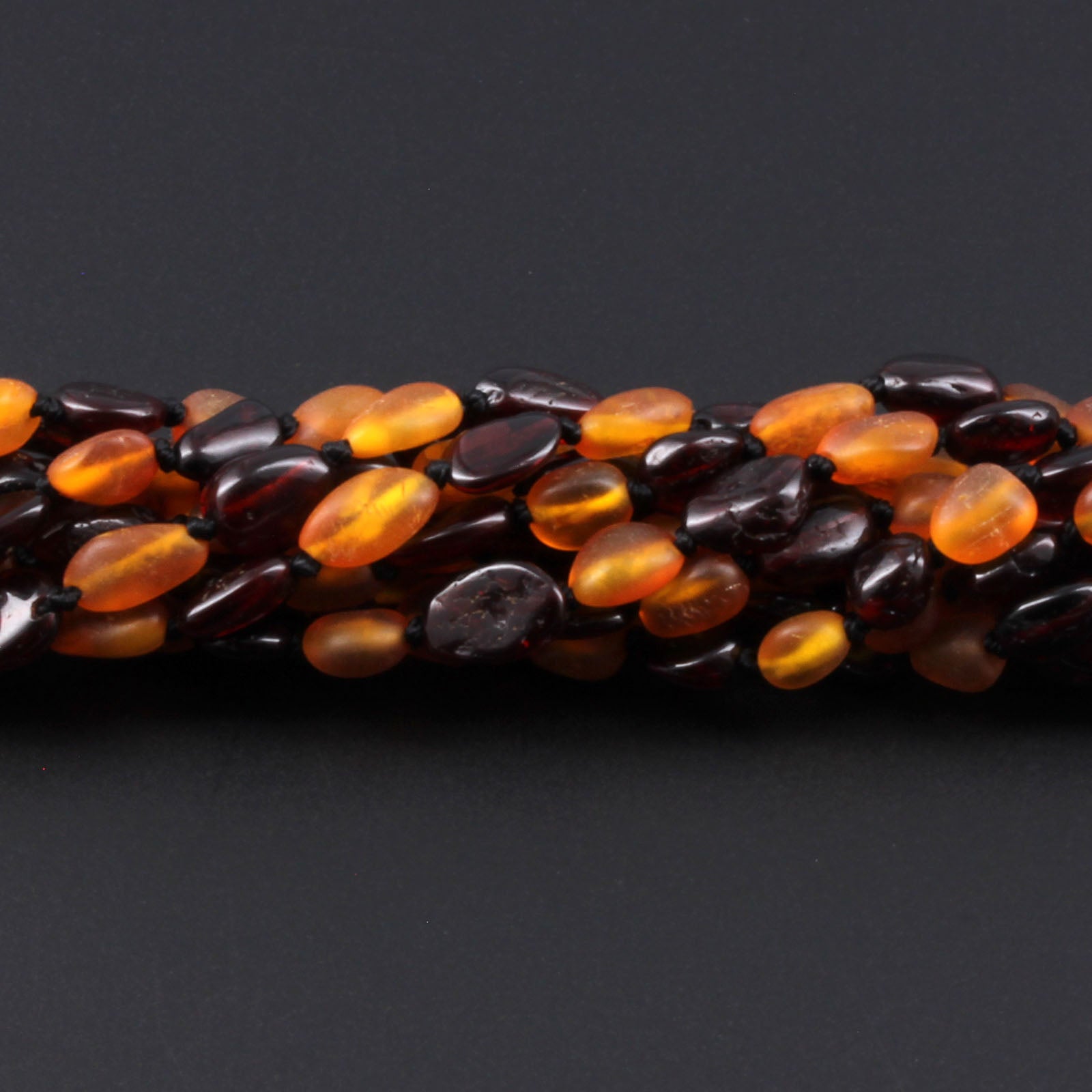 BALTIC AMBER BABY TEETHING NECKLACES LOT OF 10pcs - OLIVE. LEO1