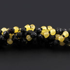 Baltic Amber Baby Teething Necklace Baroque Black Rough Finish - Wholesale Lot of 10pcs - 32cm / 12.6in - XLE6