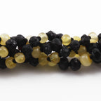 Baltic Amber Baby Teething Necklace Baroque Black Rough Finish - Wholesale Lot of 10pcs - 32cm / 12.6in - XLE6