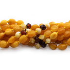 BALTIC AMBER BABY NECKLACES LOT OF 10pcs - OLIVE. BE194