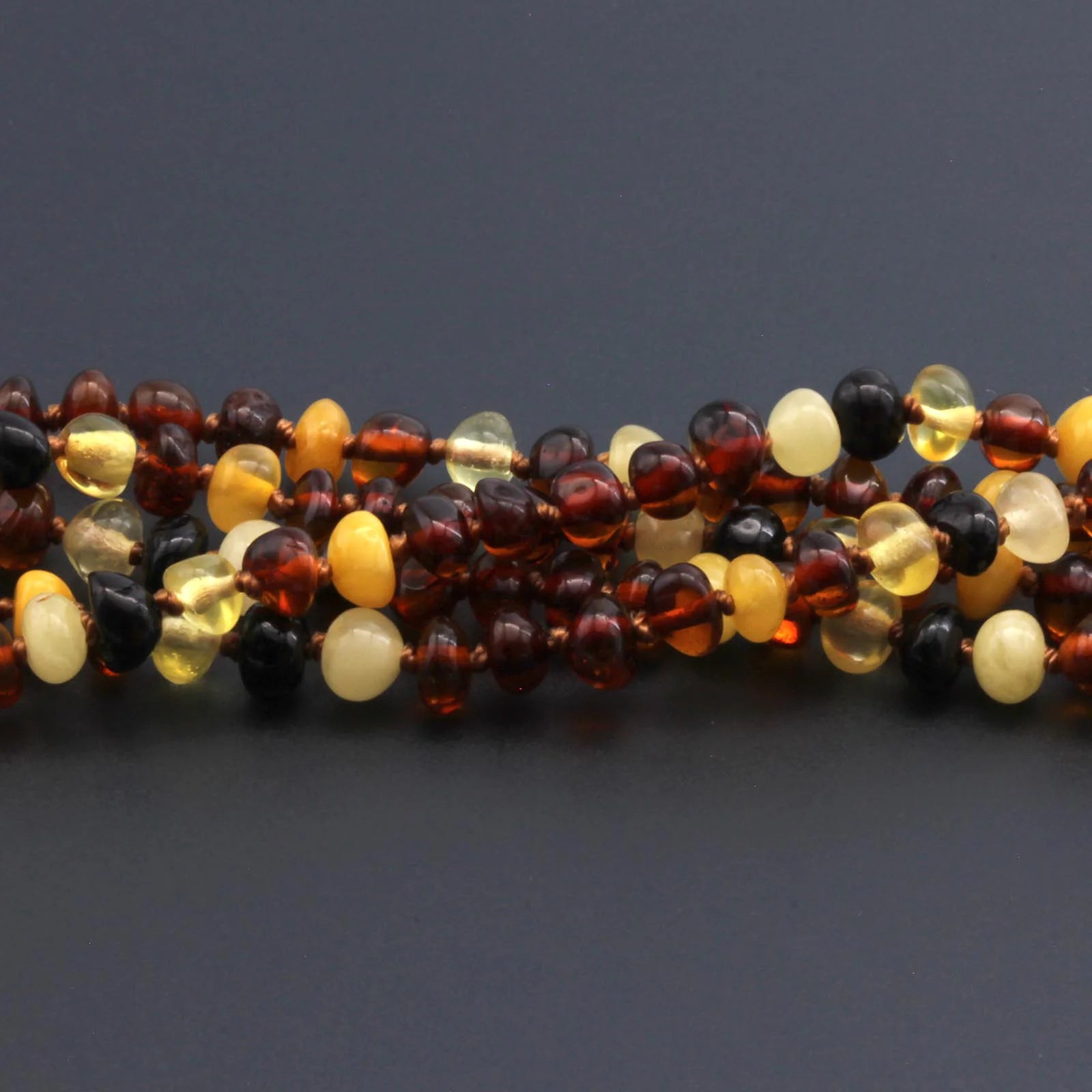 BALTIC AMBER BABY TEETHING BRACELETS LOT OF 10pcs - BAROQUE. LE392