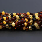 BALTIC AMBER BABY TEETHING NECKLACES LOT OF 10pcs - BAROQUE. LE392