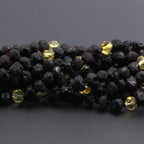 Baltic Amber Baby Teething Bracelet Baroque Black Rough Finish - Wholesale Lot of 10pcs - 14cm / 5.5in - BE189