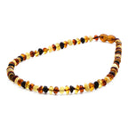 BALTIC AMBER BABY TEETHING NECKLACES LOT OF 10pcs - ROUNDEL. XR53M