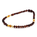 Baltic Amber Baby Teething Necklace Baroque Cognac Rough Finish - Wholesale Lot of 10pcs - 32cm / 12.6in - BE207