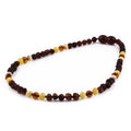 Baltic Amber Baby Teething Necklace Baroque Cognac Rough Finish - Wholesale Lot of 10pcs - 32cm / 12.6in - CE141