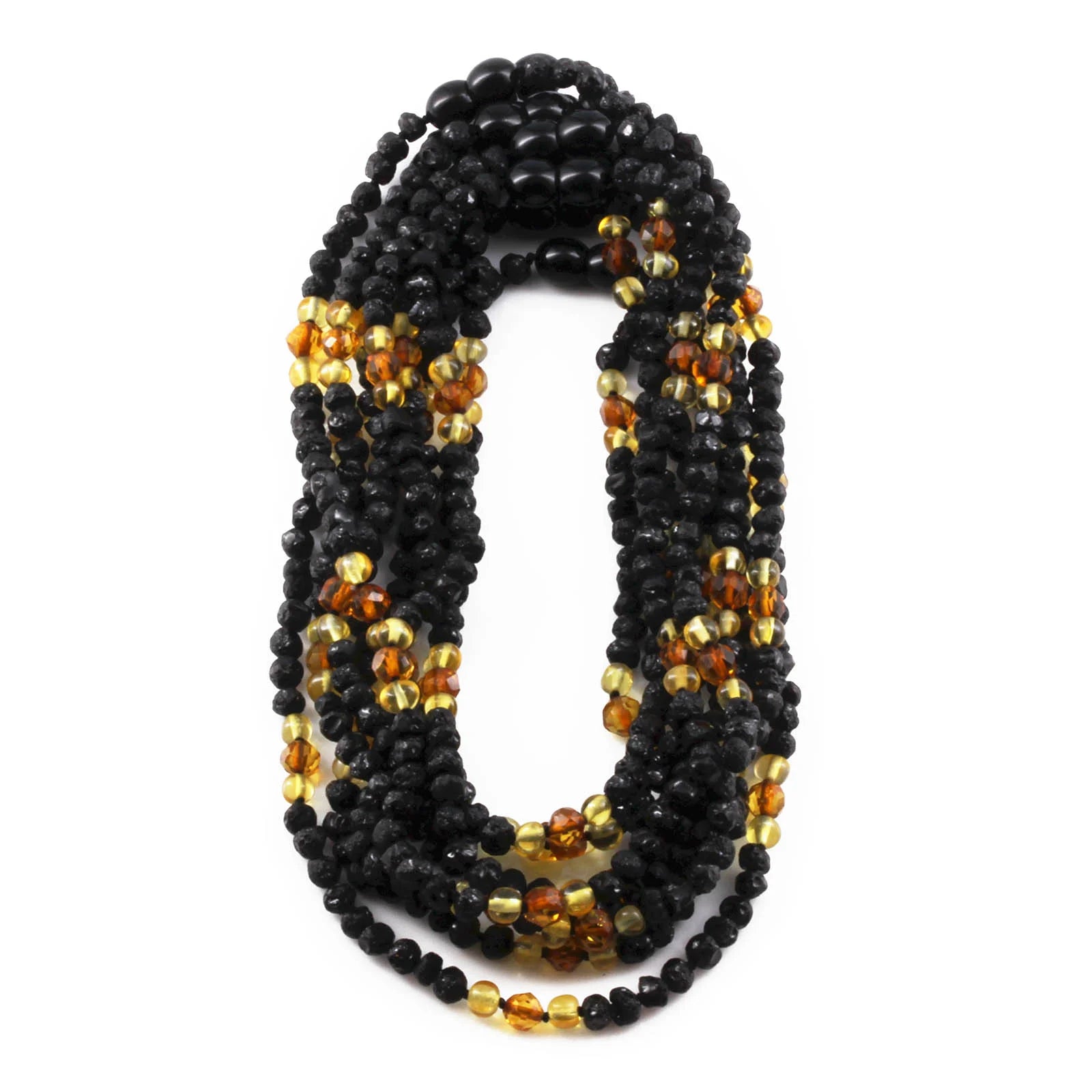 BALTIC AMBER BABY TEETHING NECKLACES LOT OF 10pcs - BAROQUE. BE203