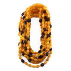 BALTIC AMBER BABY TEETHING NECKLACES LOT OF 10pcs - OLIVE. BE205