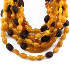 BALTIC AMBER BABY TEETHING NECKLACES LOT OF 10pcs - OLIVE. BE205