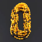 BALTIC AMBER BABY TEETHING NECKLACES LOT OF 10pcs - OLIVE. BE205