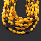BALTIC AMBER BABY TEETHING NECKLACES LOT OF 10pcs - OLIVE. BE205