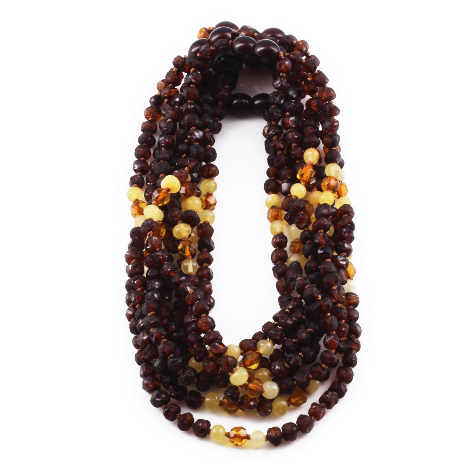 BALTIC AMBER BABY TEETHING NECKLACES LOT OF 10pcs - BAROQUE. BE207