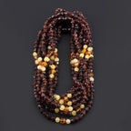 Baltic Amber Baby Teething Necklace Baroque Cognac Rough Finish - Wholesale Lot of 10pcs - 32cm / 12.6in - BE207