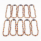 BALTIC AMBER BABY TEETHING NECKLACES LOT OF 10pcs - OLIVE. LEO1
