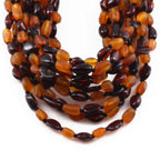 Baltic Amber Baby Teething Necklace Olive Cognac Glossy/Matte Finish - Wholesale Lot of 10pcs - 32cm / 12.6in - LE01