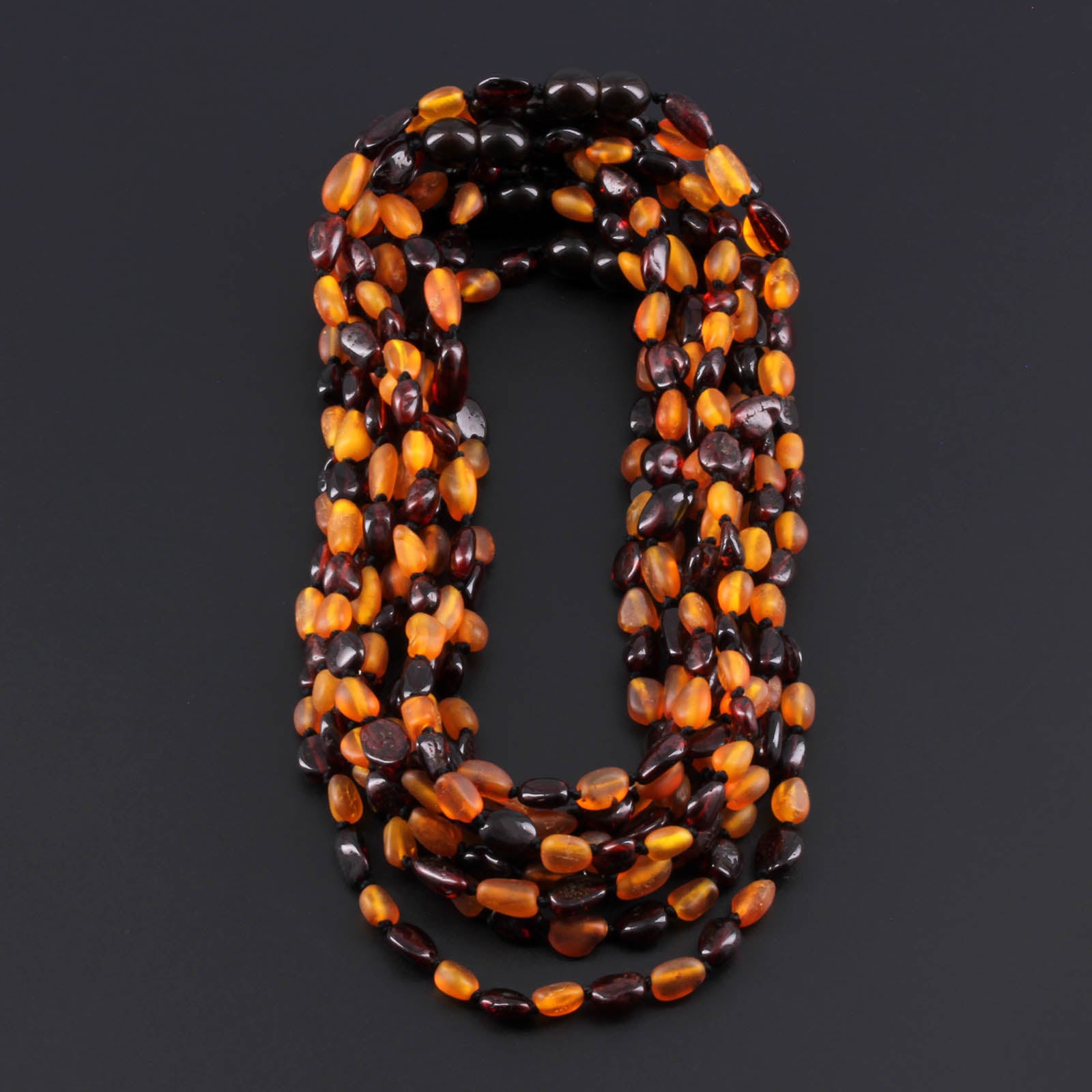 BALTIC AMBER BABY TEETHING NECKLACES LOT OF 10pcs - OLIVE. LEO1