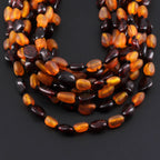 Baltic Amber Baby Teething Necklace Olive Cognac Glossy/Matte Finish - Wholesale Lot of 10pcs - 32cm / 12.6in - LE01