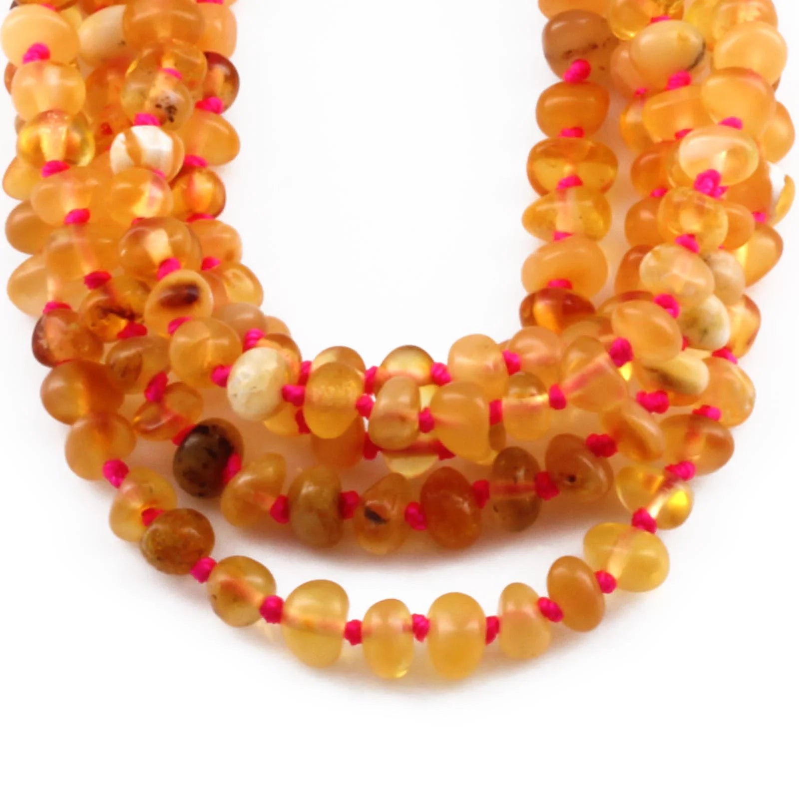 BALTIC AMBER BABY TEETHING NECKLACES LOT OF 10pcs - BAROQUE. BE214