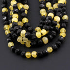 Baltic Amber Baby Teething Necklace Baroque Black Rough Finish - Wholesale Lot of 10pcs - 32cm / 12.6in - XLE6