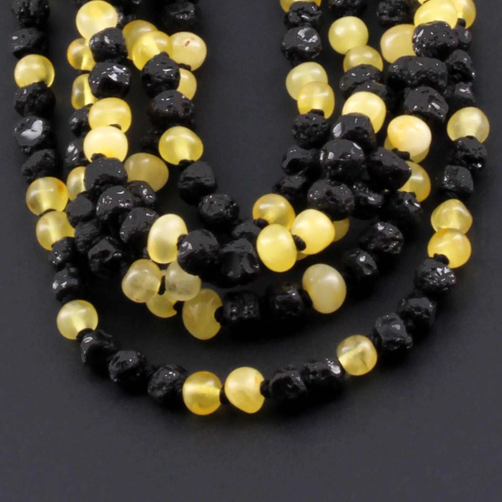 BALTIC AMBER BABY TEETHING NECKLACES LOT OF 10pcs - BAROQUE. XLE6