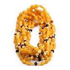 BALTIC AMBER BABY NECKLACES LOT OF 10pcs - OLIVE. BE194