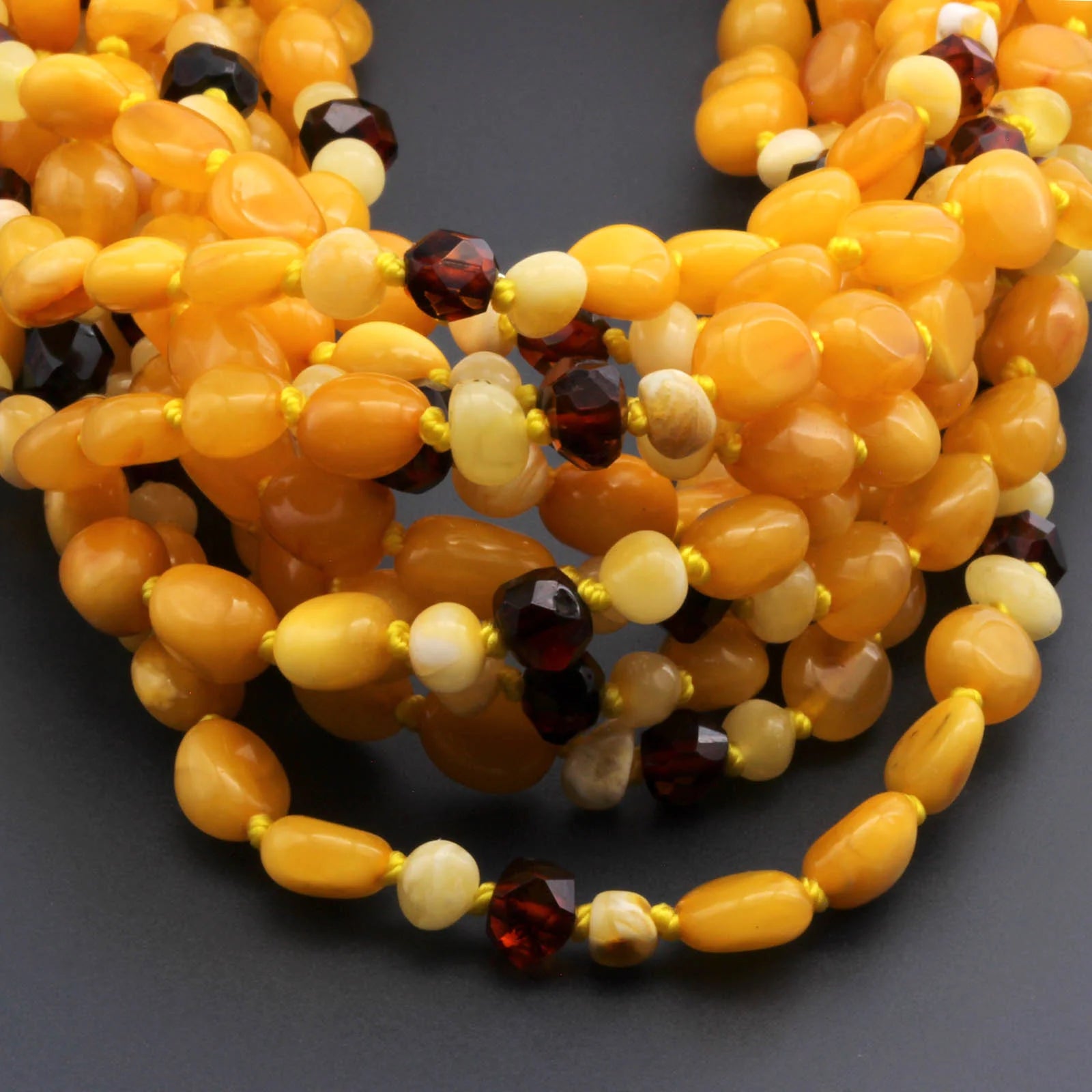 BALTIC AMBER BABY NECKLACES LOT OF 10pcs - OLIVE. BE194
