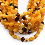 BALTIC AMBER BABY NECKLACES LOT OF 10pcs - OLIVE. BE194