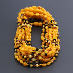 BALTIC AMBER BABY TEETHING NECKLACES LOT OF 10pcs - OLIVE. LE396