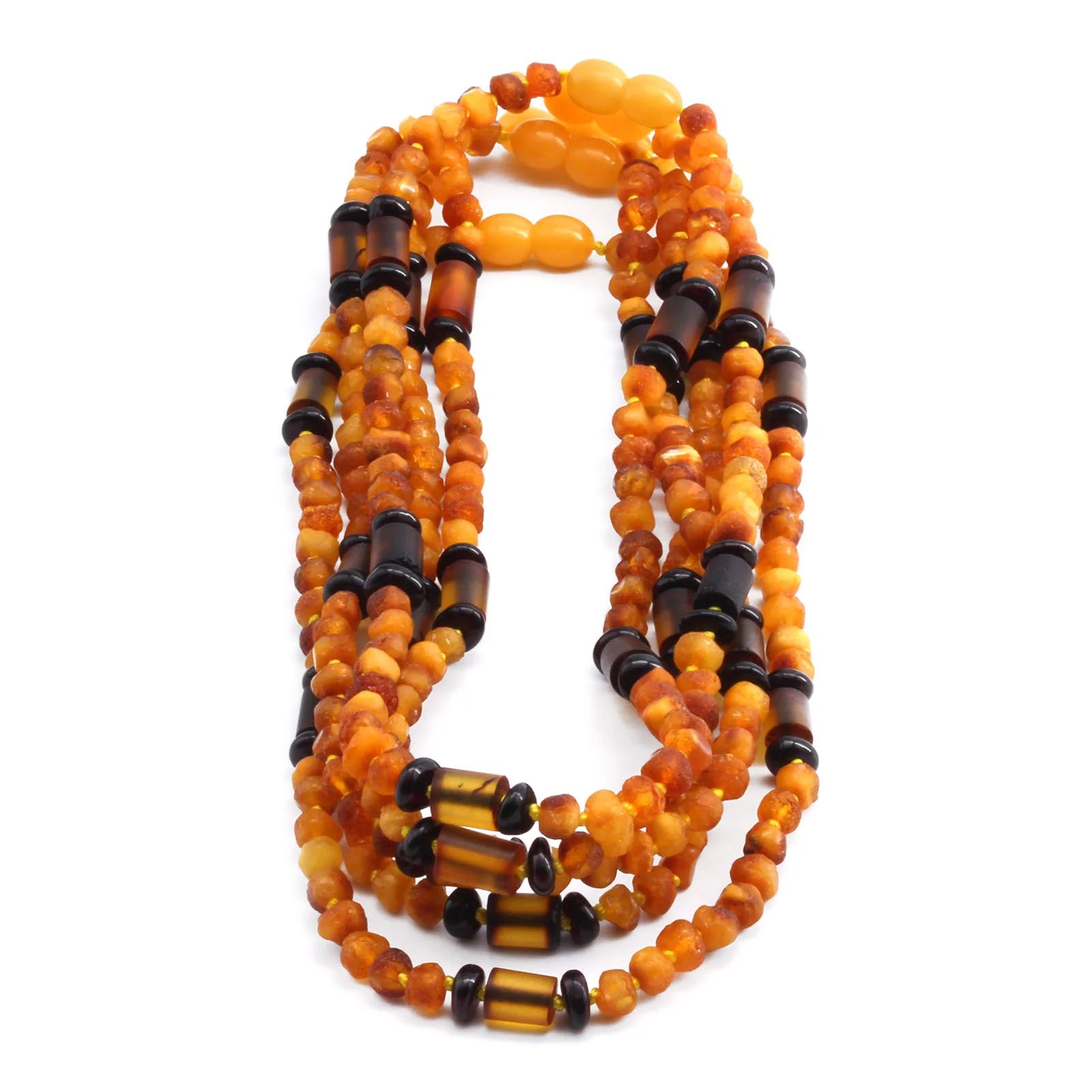 BALTIC AMBER JUNIOR NECKLACES LOT OF 10pcs - BAROQUE. JN62