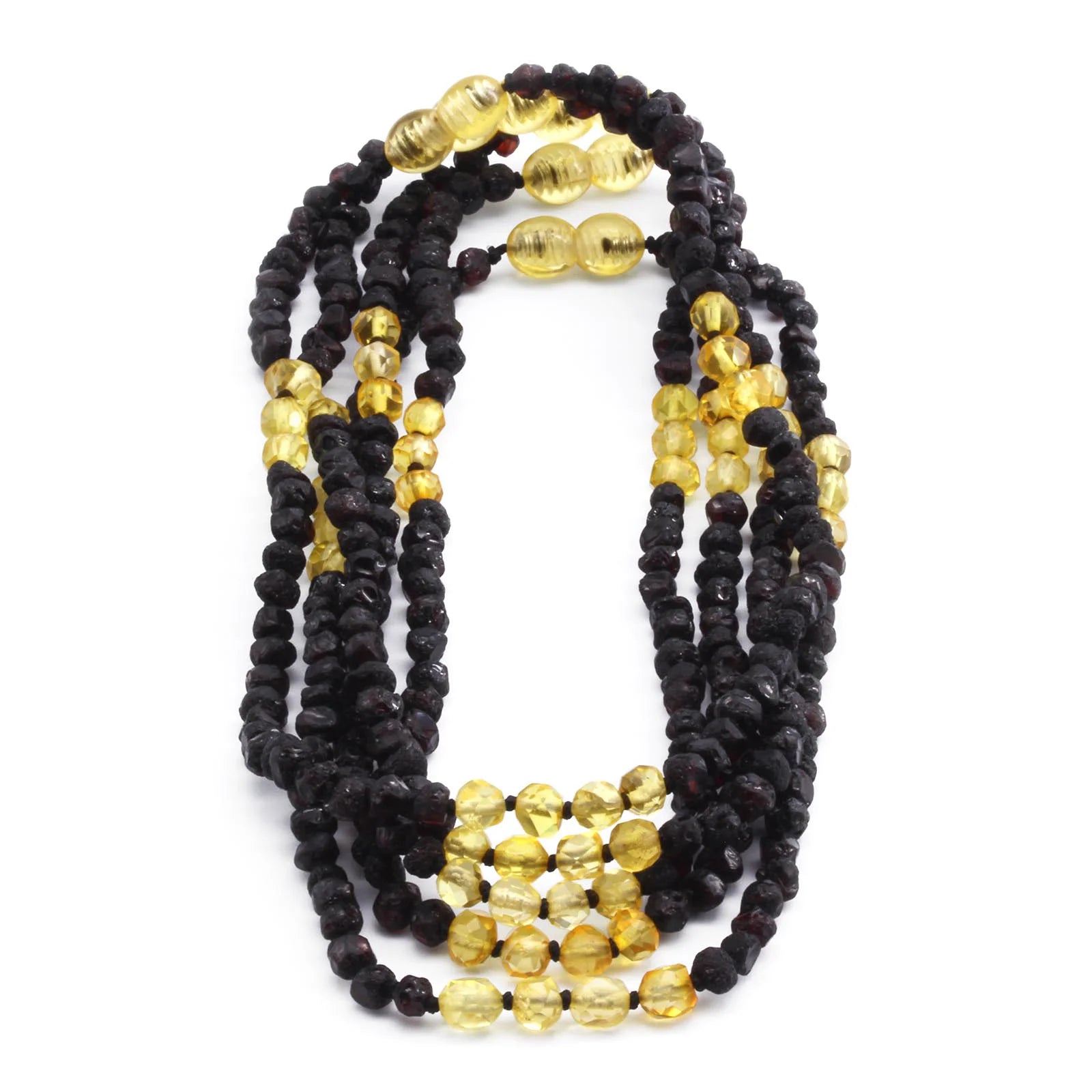 BALTIC AMBER BABY TEETHING NECKLACES LOT OF 10pcs - BAROQUE. LE386