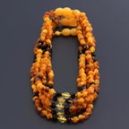 BALTIC AMBER BABY TEETHING NECKLACES LOT OF 10pcs - BAROQUE. LE388