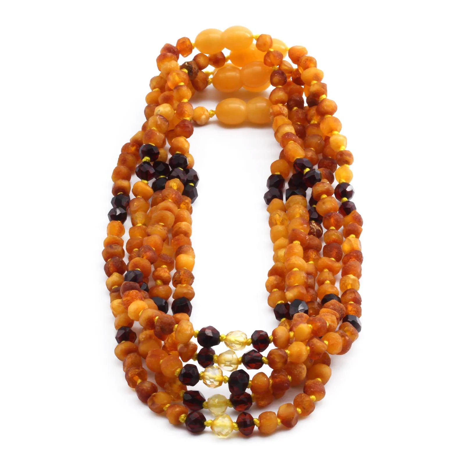 BALTIC AMBER BABY TEETHING NECKLACES LOT OF 10pcs - BAROQUE. LE388