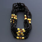 BALTIC AMBER BABY TEETHING NECKLACES LOT OF 10pcs - BAROQUE. LE389