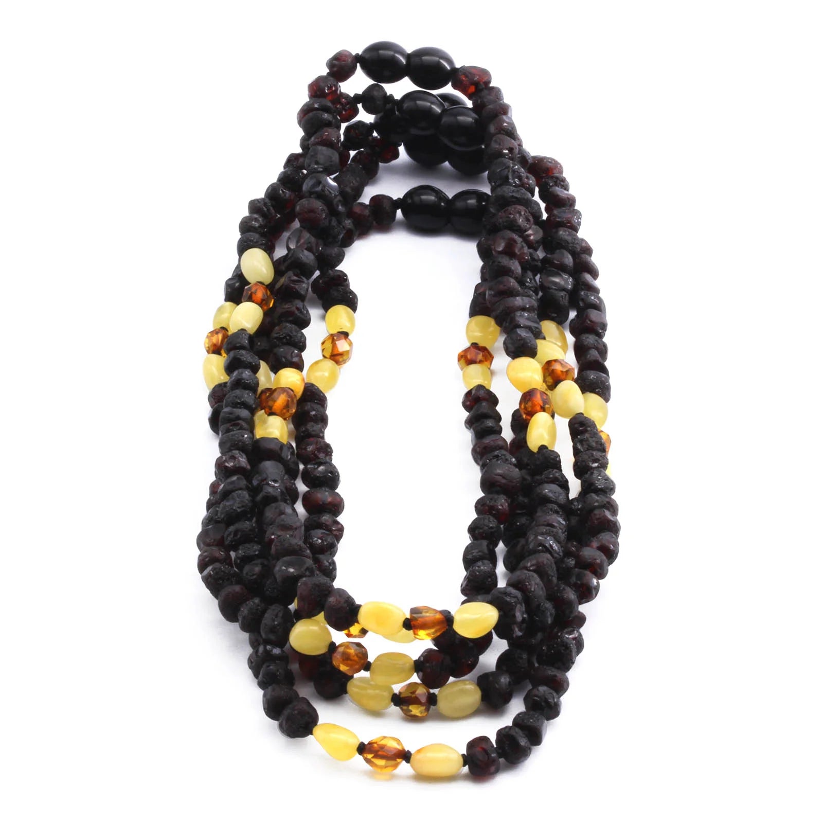 BALTIC AMBER BABY TEETHING NECKLACES LOT OF 10pcs - BAROQUE. LE389