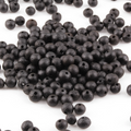 Baltic Amber Loose Beads - Black - Matte Finish - Baroque 4mm - 100g Pack