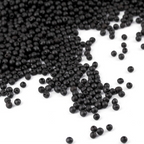 Baltic Amber Loose Beads - Black - Matte Finish - Baroque 4mm - 100g Pack