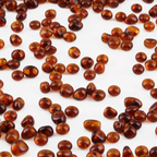 Baltic Amber Loose Beads - Cognac - Glossy Finish - Baroque 4mm - 100g Pack