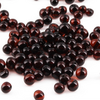 Baltic Amber Loose Beads - Dark Cognac - Glossy Finish - Baroque 5-6mm - 100g Pack
