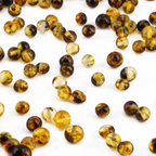 Baltic Amber Loose Beads - Green - Glossy Finish - Baroque 5-6mm - 100g Pack